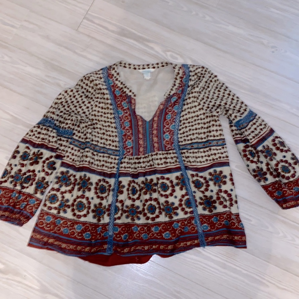 Sundance boho festival peasant top